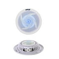 thumbnail image 3 of Pyle Marine Speakers - 4 Inch 2 Way Waterproof and Weather Resistant Outdoor Audio Stereo Sound System with LED Lights, 100 Watt Power and Low Profile Slim Style - 1 Pair - PLMRS43WL (White), 3 of 5