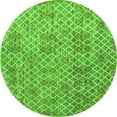 thumbnail image 1 of Ahgly Company Indoor Round Abstract Green Modern Area Rugs, 8' Round, 1 of 4