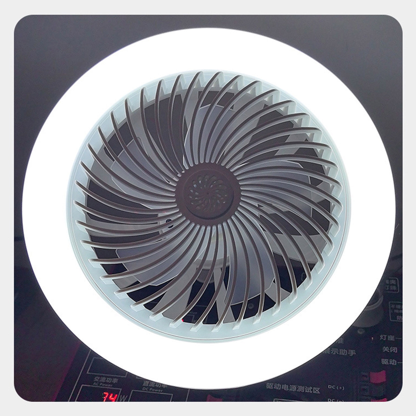 Ceiling Fan with Light & Aromatherapy, 10" Universal Head Socket Fan with 3-Speed Quiet Fan, 3-Color Dimmable LED Hidden Fan for Bedroom, Closet & Kitchen