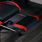 X Rocker Apex PC Gaming Chair with Massage Function and Footrest, Red
