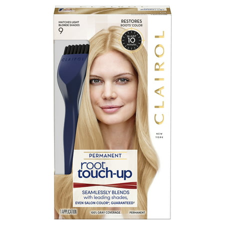 Clairol Root Touch-Up Permanent Hair Color, 9 Light (Best White Blonde Hair Dye)