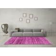 thumbnail image 3 of Ahgly Company Indoor Round Abstract Pink Modern Area Rugs, 8' Round, 3 of 4