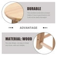 thumbnail image 3 of 1Pc Wood Small Low Stool Home Bathroom Anti-slip Round Stool (Wood Color), 3 of 6