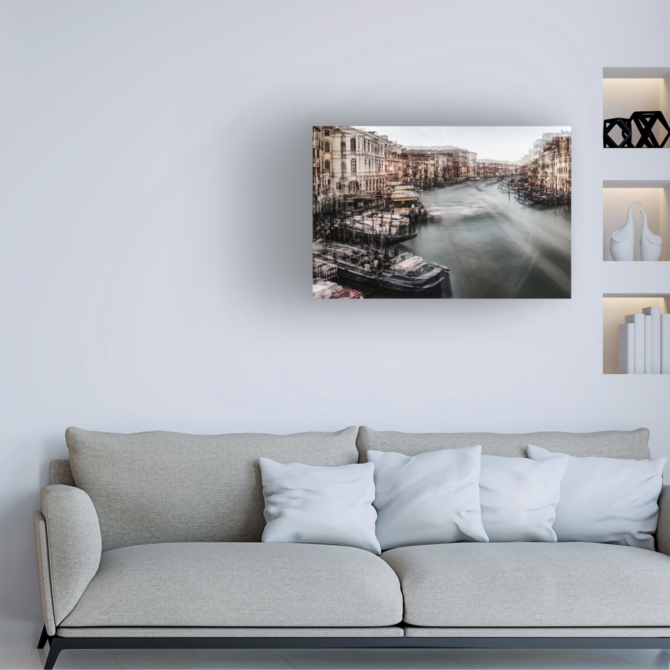 Canvas Wall Art - Massimo Della Latta 'Venezia 1' Wall Art for Living Room, Bedroom, or Office Décor by Trademark Fine Art - 19 x 12 Inches