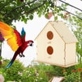 thumbnail image 3 of Casa de pájaros de sin terminar para observación de aves, jardín, patio, casa para pájaros colgante decorativa, de pájaros para , - 6 estilo 6 SM SunniMix casas de aves, 3 of 8
