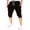 Black, variant on Men's Summer Gym Workout Jogging Shorts Elastic Casual Sportswear