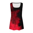 thumbnail image 3 of Jinhomg Womens 2025 Fashion Tank Top Novelty Gradient Color Summer Shirts Plus Size Comfy Sleeveless Crew Neck Ruched Tanks Daily Wear Winter Saving Multicolor L, 3 of 5