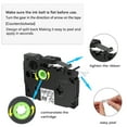 thumbnail image 4 of GREENCYCLE 1 Pack Compatible for Brother TZ TZe 131 TZ-131 TZe-131 Standard Laminated 1/2 Inch Black on Clear Label Tape Replacement for P-Touch PT-P700 PT-D200 PTD400AD PT-1290 Label Printer, 4 of 7