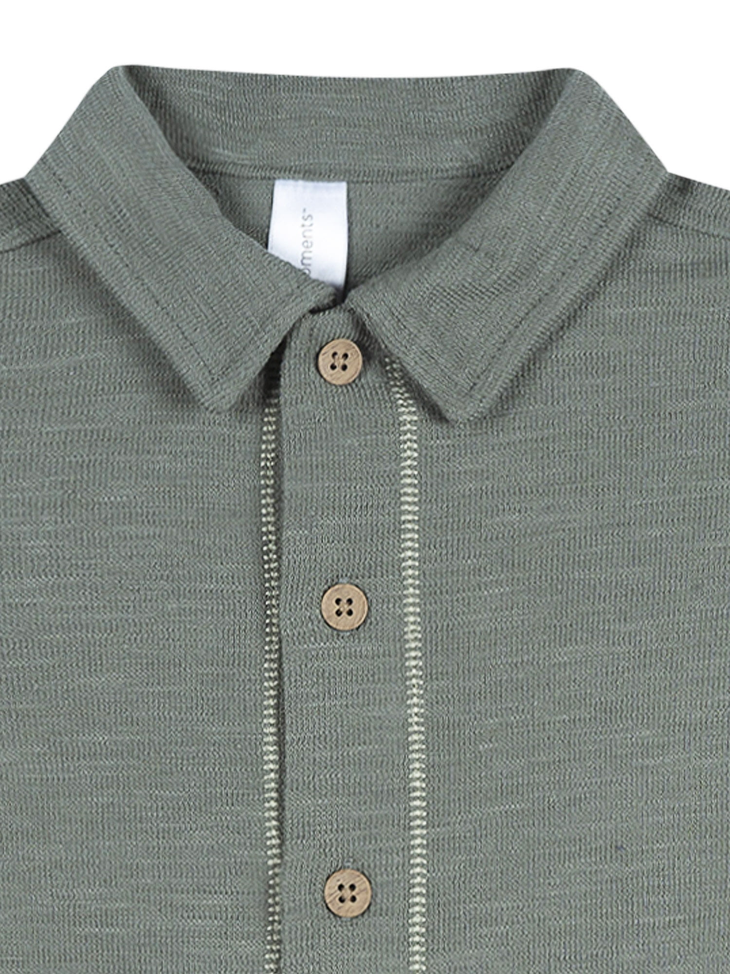 Modern Moments by Gerber Toddler Boy Button Front Shirt with Embroidery Set, 2-Piece, Sizes 12 Months - 5T