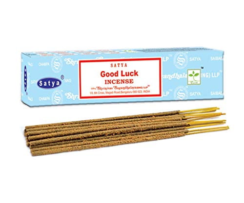 Satya Good Luck Incense Sticks Set of 2 Packs of 15 Grams Each 