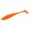 Orange Glitter, variant on Paddle Tail Soft Swimbait Fishing Lure, Glitter Silicone Bait for Bass and Walleye Freshwater Fishing, Orange Glitter, 3.31 Inch