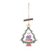 thumbnail image 2 of Puntoco Árbol de Navidad de madera para colgar, decoración navideña, escena decorativa, decoración para árbol de Navidad, varias formas disponibles, 2 piezas, 2 of 6