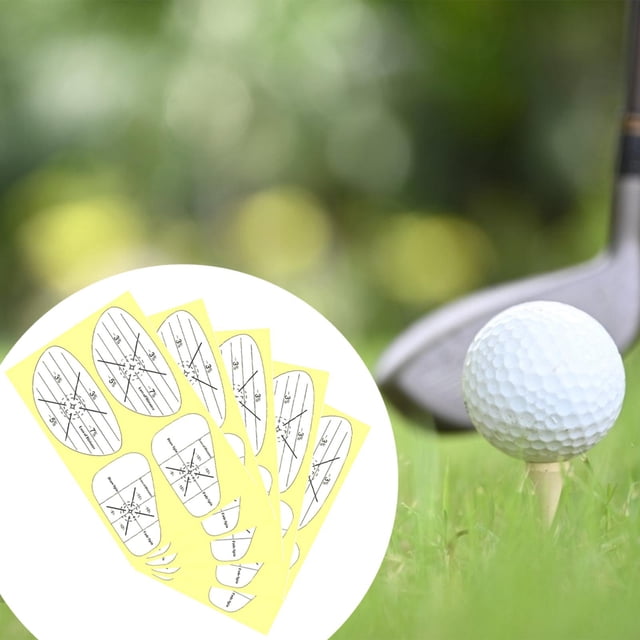 5x cinta de impacto de golf, calcomanías de golf, equipos útiles, accesorios auto -enseñanza, práctica Mejora la ayuda de entrenamiento de precisión