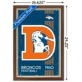 thumbnail image 3 of NFL Denver Broncos - Retro Logo 14 Wall Poster, 14.725" x 22.375", Framed, 3 of 5