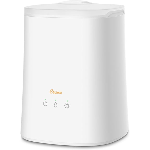 Top Fill Ultrasonic Cool Mist Humidifier 1.2 Gallon with Nightlight and Auto Shut-Off