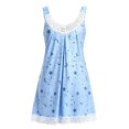 thumbnail image 5 of Endives Womens Nightgown Ladies Nightdresses Lace V Neck Nighties Nightshirt Soft Chemise Night Dress Sleepwear Women's Sleepdress, 5 of 5