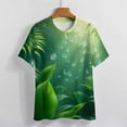 thumbnail image 4 of Palm Print T Shirts Basic T-Shirt Short Sleeve Ladies Tee Shirt Summer Graphic Clothing, 4 of 5