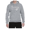 thumbnail image 2 of Wild Bobby, Mommy to Be Pregnancy Reveal Gift Parents to Be, Pop Culture, Unisex Graphic Hoodie Sweatshirt, Heather Grey, X-Large, 2 of 3