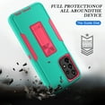 thumbnail image 2 of NIFFPD Samsung A23 5G, Galaxy A23 5G Case with Screen Protector（Anti Spy Privacy） Magnetic Kickstand Car Mount Protection Case Cover for Samsung Galaxy A23 5G Green&Rose red, 2 of 9
