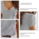 thumbnail image 3 of Camiseta Con Cuello En V Para Mujer, Manga Corta, Bolsillo Frontal, Algodón Suave, Casual, Cuello En V, Amigable Con La Piel Para El Trabajo ANGGREK Cocina, Decoración y Otros, 3 of 5