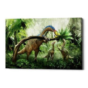 Epic Graffiti 'Therizinosaurus' Canvas Wall Art, 12"x18"