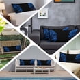 thumbnail image 6 of Blue Rose Long Body Pillow Covers, Vintage Abstract Garden Flower Floral Black Soft Throw Pillow Cases with Invisible Zipper, Decorative Pillowcase Pillows Protectors for Sofa Bed Couch 20"x60", 6 of 9