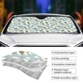 thumbnail image 4 of Kdxio Tulips Flowers Print Front Windshield Sun Shade,Folding Auto Sunshade for Car Truck SUV-Medium, 4 of 7
