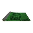thumbnail image 2 of Ahgly Company Indoor Round Abstract Green Modern Area Rugs, 4' Round, 2 of 4