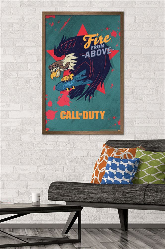Call of Duty: Vanguard - Fire From Above Wall Poster, 22.375" x 34", Framed