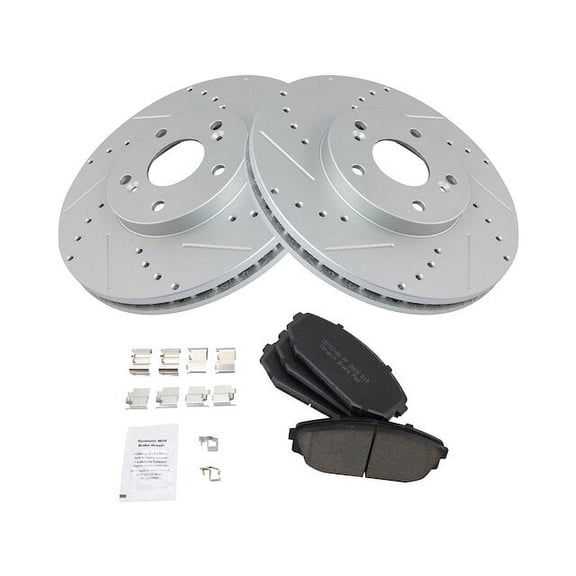 Front Brake Pad and Rotor Kit - Compatible with 2001 - 2002 Acura MDX