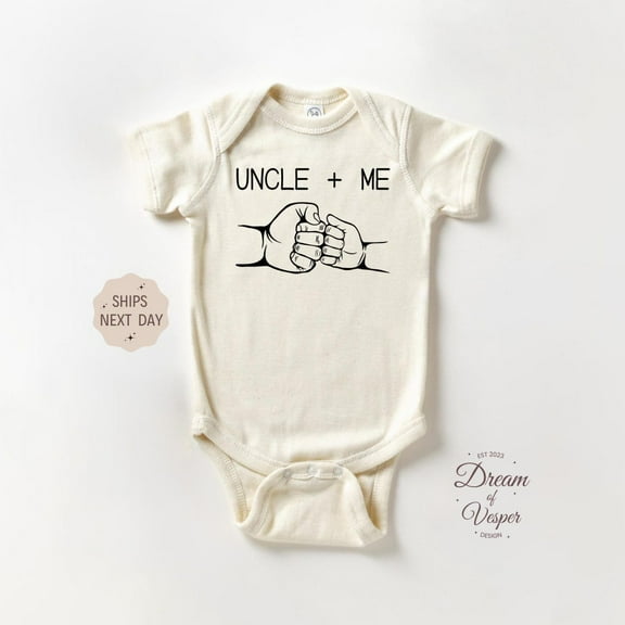 Baby Bodysuit BELLA CANVAS Uncle Me Onesie, New Uncle Baby Onesie, Cute Baby Announcement Bodysuit, Baby Shower Gift, Coming Home Outfit, First Uncle Gift