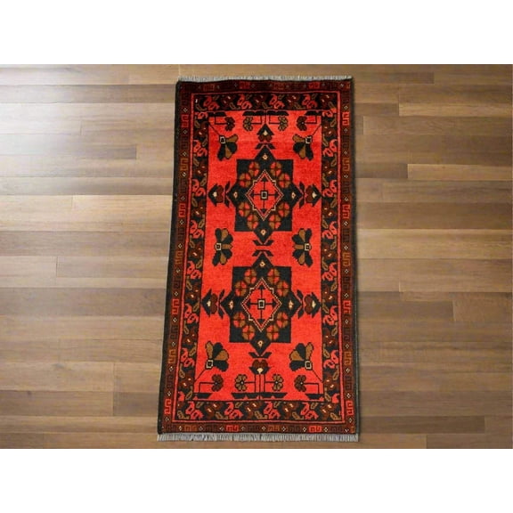2 X 4 Khall Tribal Handmade Wool Rug # 12372
