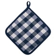 thumbnail image 3 of Achim Buffalo Check Polyester/Cotton Pot Holder - Navy - Set of Two, 3 of 3
