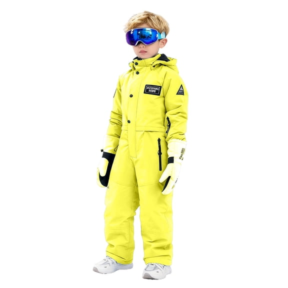 lnmuld Two Piece Toddler Boys All Weather Ski Suit Windproof Insulated Snowsuit for Winter Outdoor Snowboarding Adventures Size:6-7 Years