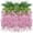 Light Pink-24, variant on Artificial Wisteria Flower Garland Silk Vines 36 Blue Home Wedding Party Decor