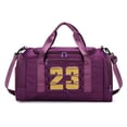 thumbnail image 2 of Bolsa De Ejercicios Bolsa de fitness de nailon, bolsas de gimnasio portátiles multifuncionales para hombres y mujeres (púrpura oscuro) Tmvgtek Para Estrenar, 2 of 7
