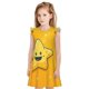 thumbnail image 1 of Balery Happy Cartoon Star Camisón de princesa para niñas, pijama de algodón con mangas abullonadas, suave y bonito.-Large, 1 of 6