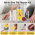 thumbnail image 2 of Quick-Drying Tile Repair Glue, Multifunctional Tile Stone Crack, Marble Porcelain Repair Kit, Ceramic Glaze Paste for Fix Cracked Bathtub Chip Countertop Porcelain, 2 of 7