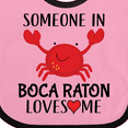 thumbnail image 4 of Inktastic Someone in Boca Raton Loves Me Boys or Girls Baby Bib, 4 of 4