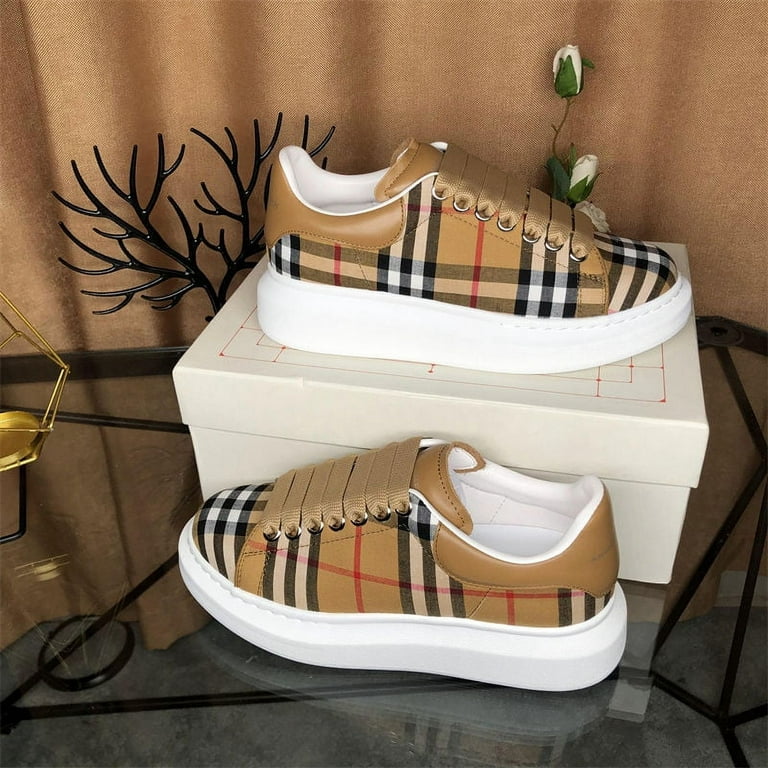 Womens plaid deals tennis shoes