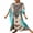 008 Blue, variant on Plus Size Swimsuit Cover Up for Women Vintage Print Bathing Suit Cover Ups Casual Boho Kaftan Swimwear Beach Coverup Shermie