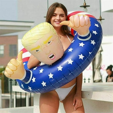 47' Trump Swimming Float Inflatable Pool Raft Float Beach Party Swim Circle Ring for Adults Kids