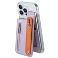 thumbnail image 3 of ShellTech for iPhone 12 Pro Max Wallet Case Cover Slim Stand Credit Card Holder Slot TPU Hand Strap for iPhone12 Pro Max Case Women Men,Purple, 3 of 15