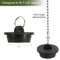 thumbnail image 2 of 4Pcs Tub Stoppers, Rubber Bathtub Stoppers 1-1/2" Kitchen Sink Drain Stopper, Black, 2 of 6