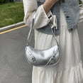thumbnail image 4 of Bolso Hobo Elegante Con Asa para Mujer PU Axila Fiesta Y, 4 of 8