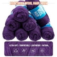 thumbnail image 2 of 2/4/8 Rolls Brazilian Wool Hair for Braiding Acrylic Hand Knitting Wool Yarn for Soft Locs Crochet Hair Jumbo Braids Twist Braiding Hair Extensions, 2 of 6