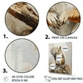 thumbnail image 3 of Designart "Beige Squirrel Minimalist Art II" Animals Squirrel Floater Framed Canvas Art Print, 3 of 5