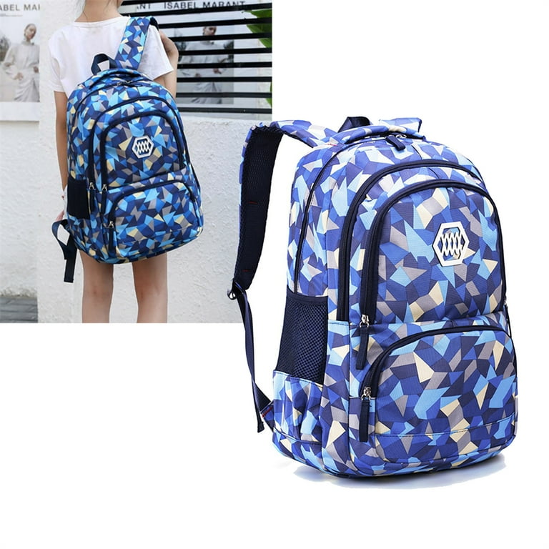 Geometric Pattern Duffel Bag Double Handle Unisex Style