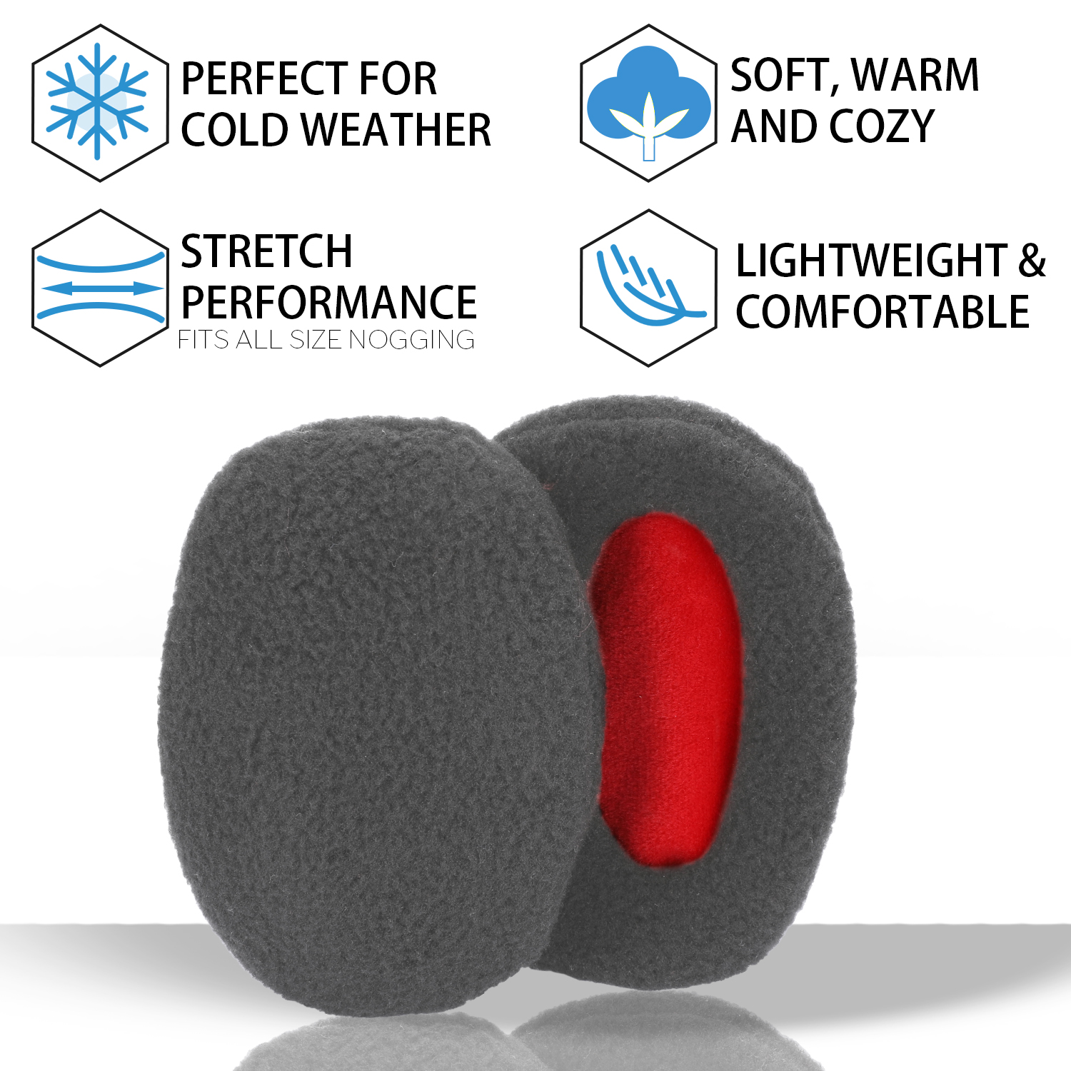 MUCH Bandless Ear Muffs Universal Earbags Winter Ear Muffs for Children