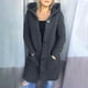 thumbnail image 5 of Suéter grueso de otoño e invierno, cárdigan con capucha, suéter de punto largo, abrigo grueso de talla grande para mujer, 5 of 6